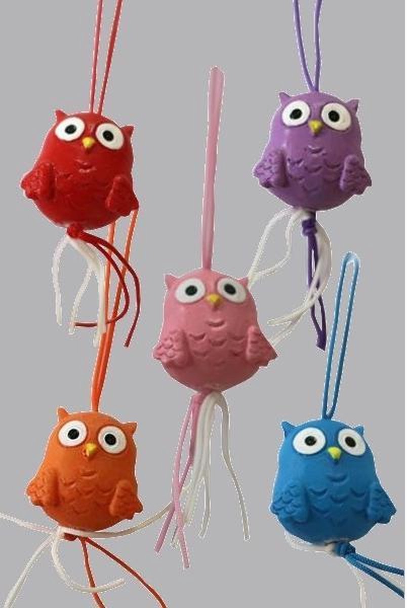 10x polystone uiltjes | gelukspoppetjes